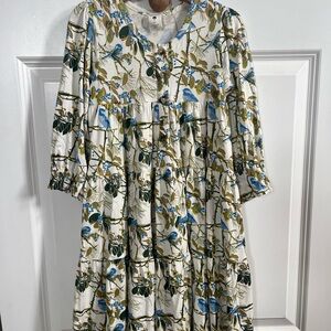 Kate Quinn VGUC Bamboo Floral Print girls  Dress 5y